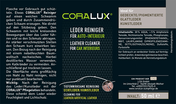 CORALUX® Lederpflege-Set für Lenkräder 3