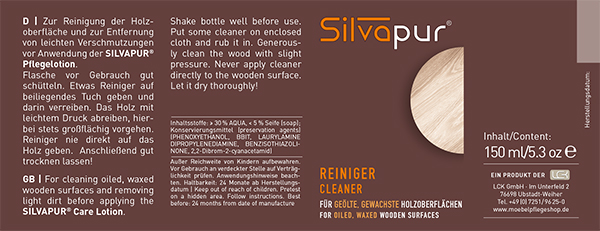 SILVAPUR® Cleaner for oiled, waxed wooden surfaces 3