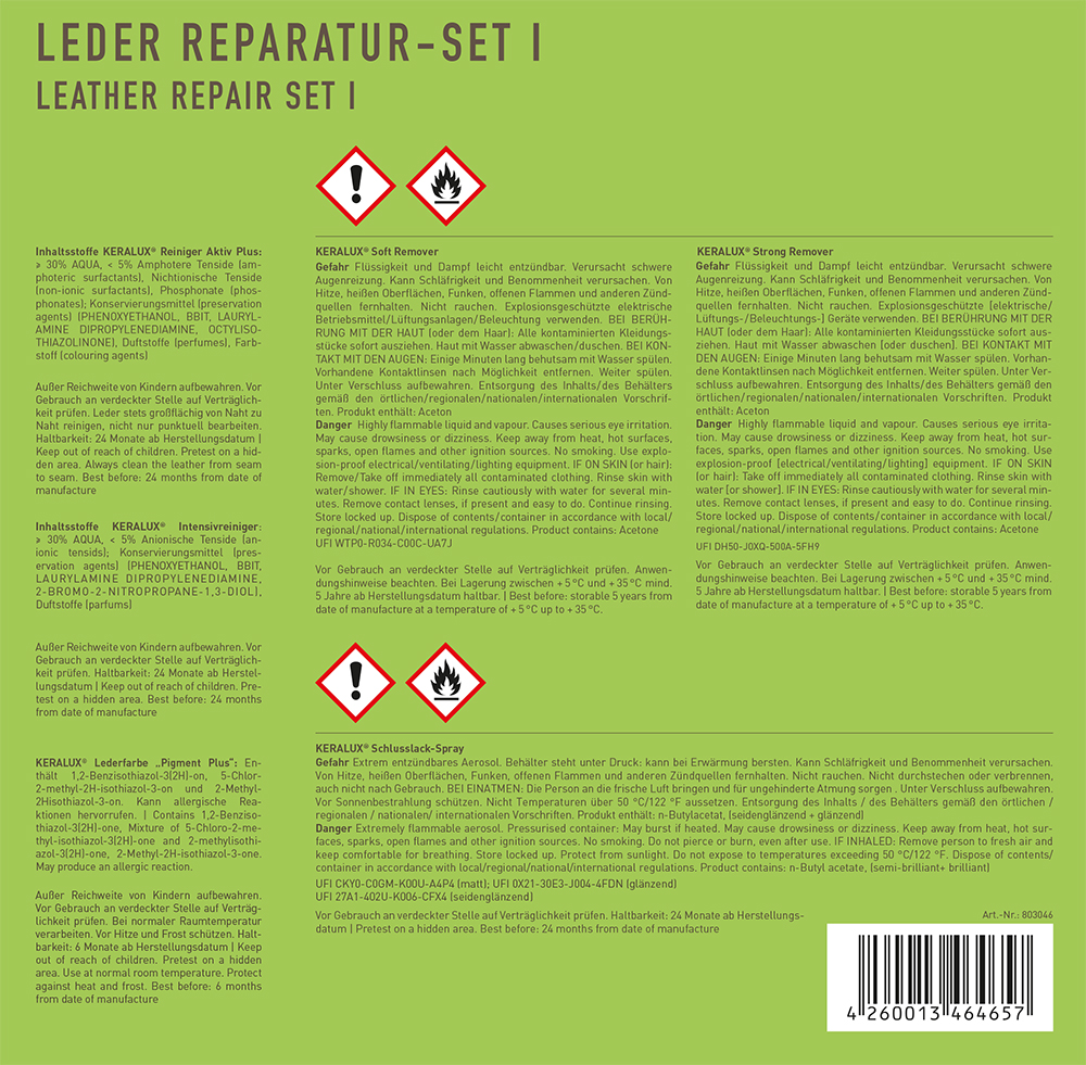 KERALUX® Leder Reparatur-Set I 15